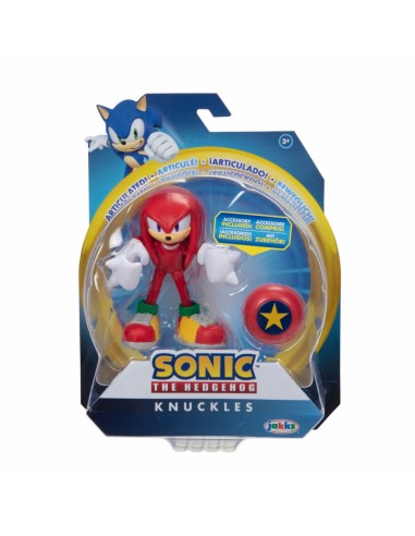 Sonic - Personaggio knuckles con star spring 10 centimetri JAK41677-1 Jakks Pacific | Futurartshop.com