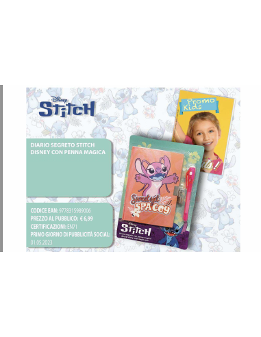Stitch Diario segreto con penna magica ZON98900 Futurart | Futurartshop.com