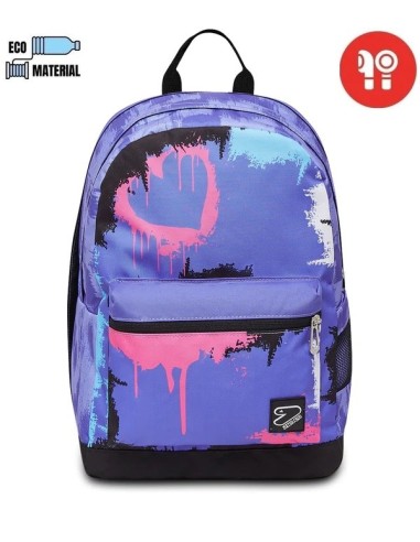 Reversible GRS Purple Backpack with Wireless Headphones SEV200112305-373 Seven | Futurartshop.com