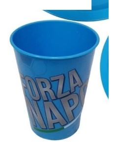 Bicchiere Forza napoli celeste in plastica 200ml ROIFN4 Futurart | Futurartshop.com