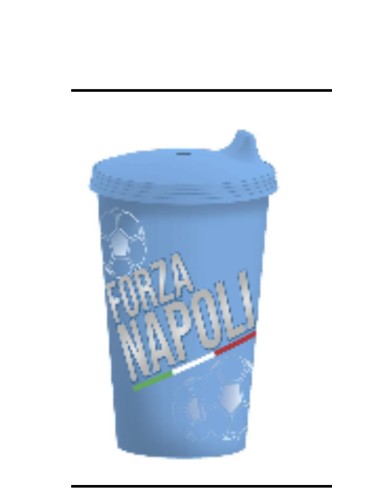 Go Naples Cup with spout and lid 430ml ROIFN7 Futurart | Futurartshop.com