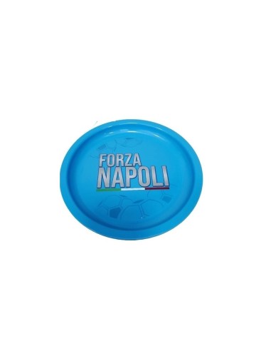 Go Naples! Blue plastic plate bottom. ROIFN3 Futurart | Futurartshop.com