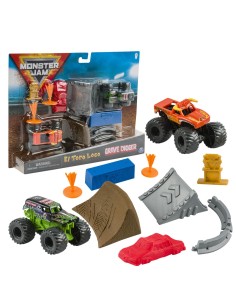 Monster trucks ramp set with 2 vehicles TOY6058007 Spin master | Futurartshop.com