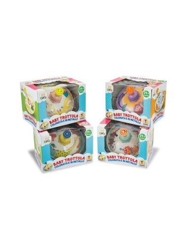 BAB tr spinning top in colored metal-4 colors TEO68046 Teorema | Futurartshop.com