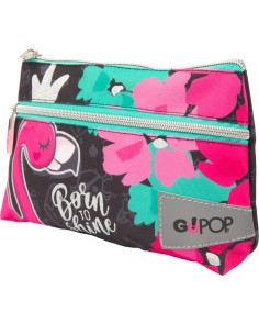 Go PoP - Astuccio bustina 2 zip flamingo GIOGG9Q4410 Giochi Preziosi | Futurartshop.com