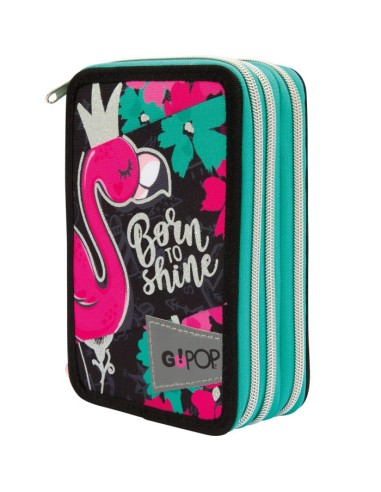 Go PoP Astuccio 3 zip flamingo GIOGG9Q5810 Giochi Preziosi | Futurartshop.com