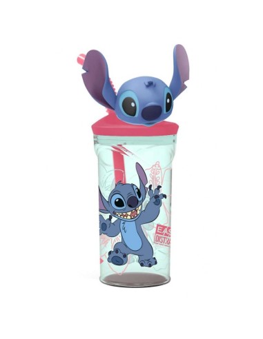 Stitch Bicchiere 3D con cannuccia DIM74869 Futurart | Futurartshop.com