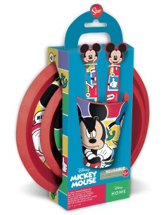 Mickey Mouse Pappa Set 5 pieces plates glass and cutlery DIM74300 Futurart | Futurartshop.com