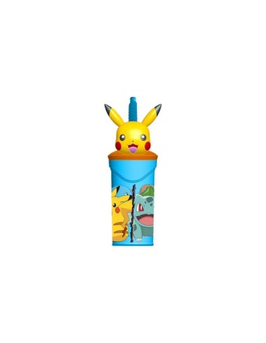 Pokemon 3D Glass with Straw DIM8066 Futurart | Futurartshop.com