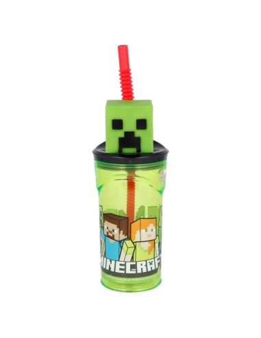 Minecraft 3D Tumbler with Straw DIM40466 Futurart | Futurartshop.com