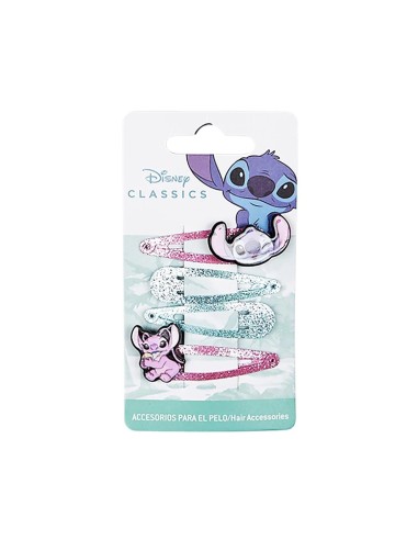 Sew 4 Hair Clips Clic Clac with Glitter CORD06569 Coriex | Futurartshop.com