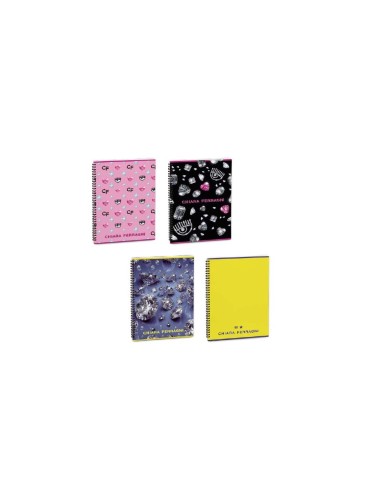 Chiara Ferragni Maxi Spiral Notebook without holes 1R 2023 PIG02326761R Pigna | Futurartshop.com
