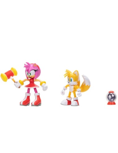 Sonic - Confezione 2 personaggi Tails e Modern Amy JAK415944 Jakks Pacific | Futurartshop.com