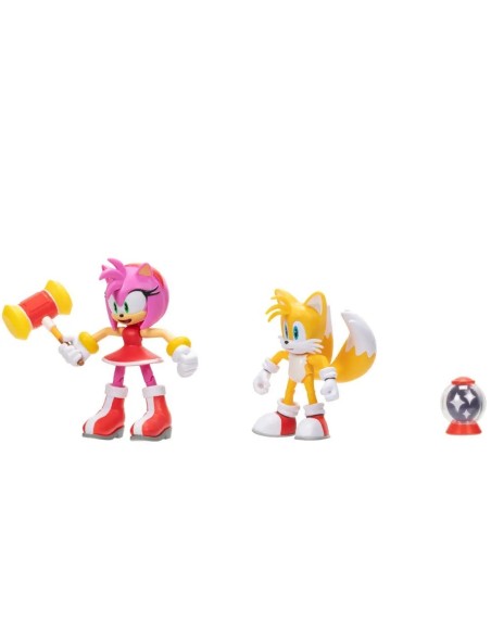 Sonic - Confezione 2 personaggi Tails e Modern Amy JAK415944 Jakks Pacific | Futurartshop.com
