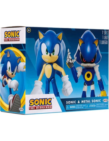 Sonic - Pack of 2 characters Sonic and Modern Metal Sonic JAK415574 Jakks Pacific | Futurartshop.com