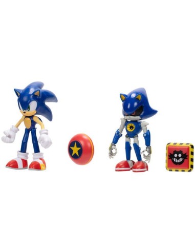 Sonic - Confezione 2 personaggi Sonic e Modern metal Sonic JAK415574 Jakks Pacific | Futurartshop.com