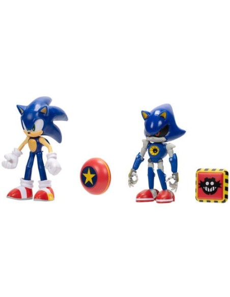 Sonic - Confezione 2 personaggi Sonic e Modern metal Sonic JAK415574 Jakks Pacific | Futurartshop.com