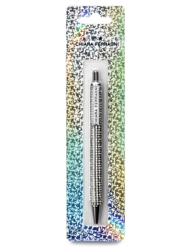 Chiara Ferragni Rhinestone Ballpoint Pen PIG023269000 Pigna | Futurartshop.com