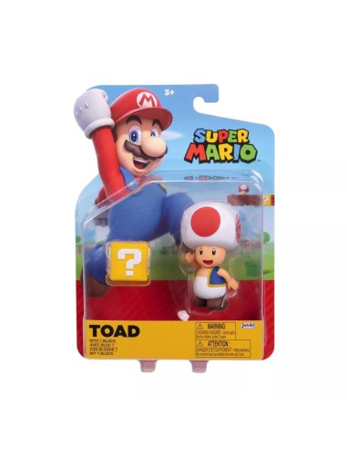 Super Mario Personaggio Toad con cubo JAK417821 Jakks Pacific | Futurartshop.com