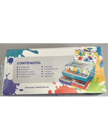 Set Artistico con 54 pezzi in valigetta IBSCREA012 Futurart | Futurartshop.com