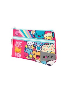 Go PoP Pouch bag 2 zip Love and peace GIOGG9Q4510 Giochi Preziosi | Futurartshop.com