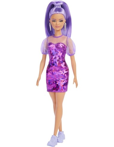 Barbie - fashionistas 178 bambola con vestito e capelli viola TOYFBR37/HBV12 Mattel | Futurartshop.com