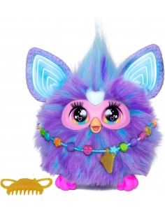 Hey Furb viola purple Interactive plush toy with lights, Sounds and voice Commands HASF6743 Hasbro- Futurartshop.com