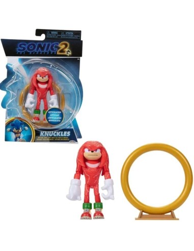 Action figure personaggio Knucles di Sonic the hedgehog 2 altezza 10 cm OLT41496 Jakks Pacific | Futurartshop.com