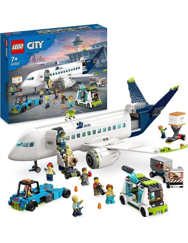 Lego City 60367 Aircraft with passengers, 6 minifigures and airport vehicles LEG6425816 Lego | Futurartshop.com