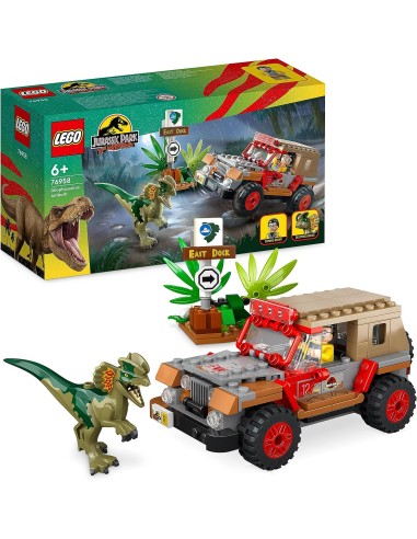 Legour Urassic Park 76958 The Ambush of the Dilophosaurus LEG6427968 Lego | Futurartshop.com