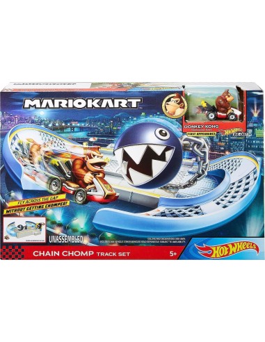 Hot MarioHeels Mario Kart Track with Deadbolt and with Donke Kong Kong character and his Vehicle TOYGCP26/GKY48 Hot Wheels | ...