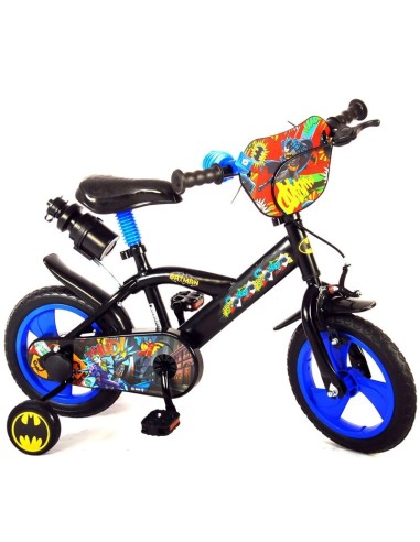 Batman 12 Kids Bike – Themed Bicycle for Children ALB21154 Gabbiano | Futurartshop.com