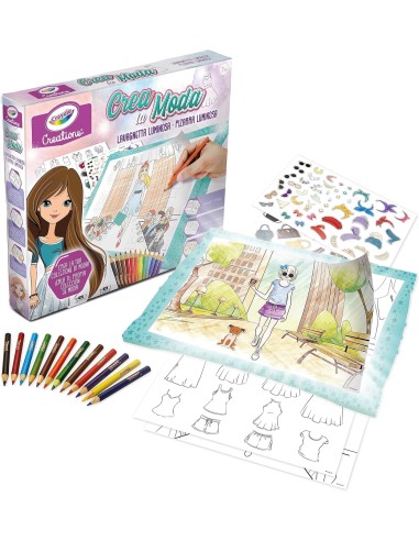 Crea la Moda Lavagnetta Luminosa per Disegnare CRA25-5980 Crayola | Futurartshop.com