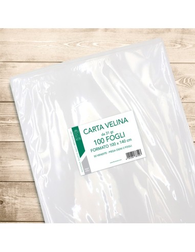 Carta Velina Bianca Piegata 100x140 cm 31 gr ARVBU100FPO  | Futurartshop.com