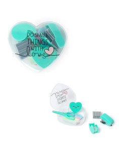 Mini Heart Shaped Stationery Set LEGSET0002 Legami Milano | Futurartshop.com