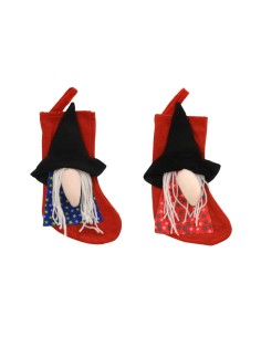 Sock with befana 20 cm 2 assorted models DEC16542 Futurart | Futurartshop.com