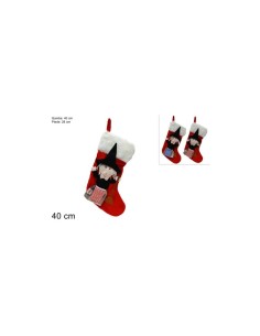 Fur stocking with befana 2 assorted models DEC16541 Futurart | Futurartshop.com