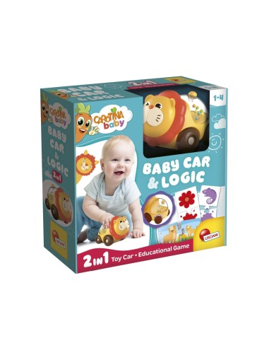 Carotina baby lion car & logic game 2 in 1 macchinina e gioco educativo LIS102266 Lisciani | Futurartshop.com