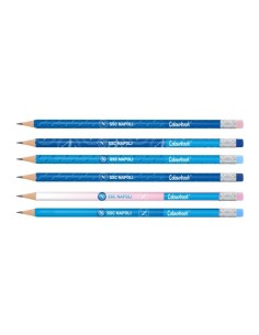 Matita SSC Napoli con gomma LAGSSCN23024 Colourbook | Futurartshop.com