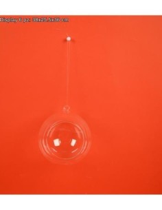 Christmas ball in glass 12 cm open DEC50312 Futurart | Futurartshop.com