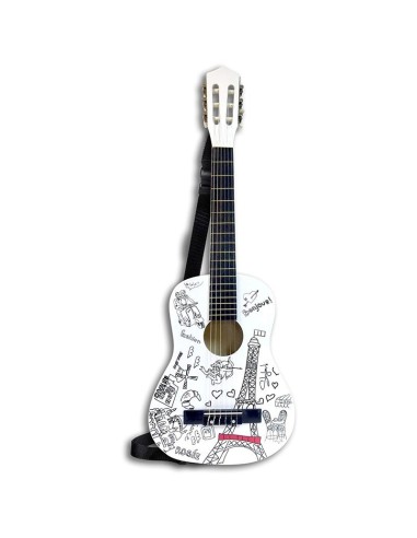 Chitarra classica 85 cm in legno con design a fantasia ICA238511 Bontempi | Futurartshop.com