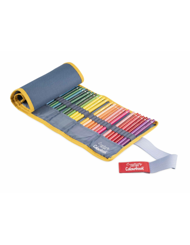 Creative roll with 50 crayons 3 assorted patterns LAGCOL23400 Colourbook | Futurartshop.com