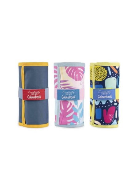 Rotolo creativity con 50 pastelli 3 modelli assortiti LAGCOL23400 Colourbook | Futurartshop.com