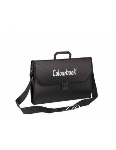 Briefcase with black shoulder strap 26 cm 39 cm in PPL LAGCOL23257 Colourbook | Futurartshop.com