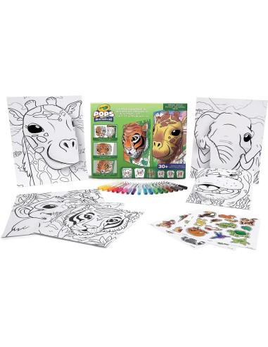 Super set activity jungle 3D pops CRA04-2595 Crayola | Futurartshop.com