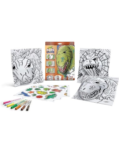 Set attivita Dinosauri 3D pops CRA04-2800 Crayola | Futurartshop.com