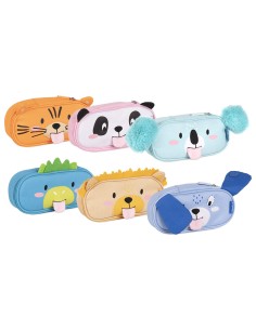 wild and cute pencil case sachet various assorted models LAG703164 Colourbook | Futurartshop.com