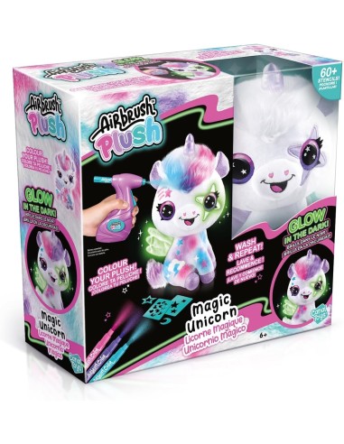 Plush Unicorn glows in the Dark with airbrush ROC20289581 Rocco Giocattoli | Futurartshop.com
