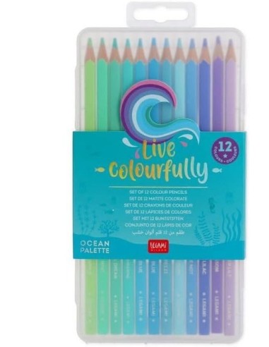 Live Colourfully Ocean Palette Set 12 Matite Colorate LEGEV0002 Legami Milano | Futurartshop.com