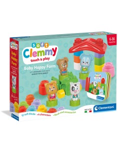 Soft Clemmy baby happy farm new playset costruzioni CLE17884 Clementoni | Futurartshop.com